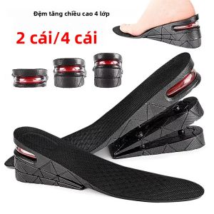 1 Đôi Đế Tăng Chiều Cao 3/5/7/9Cm Có Thể Điều Chỉnh Đệm Khí Giảm Chấn Giày Nam Miếng Lót Giày Thể Thao Thoáng Khí