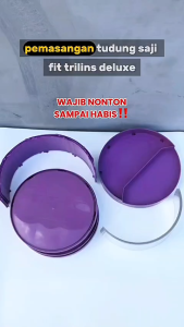Tudung Saji Deluxe Trilins 4 Susun Tebal Food Grade Storage Praktis Rak Penyimpan Makanan Sudah Di Rakit