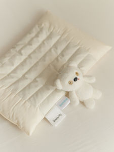 Pure Cotton Fiber Pillow for Children Yellow Privet Seed Fillers Nursery Students Baby Bedding Rectangle Shape Single Person