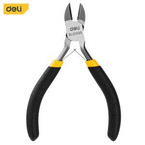 deli | DeLi 4.5 Inches Universal Wire Cutter Mini Diagonal Pliers Multifunctional Hardware Hand Tools Electrician