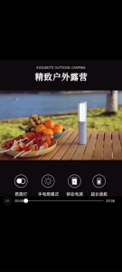 Camping Light With Torch Light | Outdoor Light Atmosphere Light Decorative Light Mood Light | Outdoor Lamp Emergency Light Torch Light 3500 mAh Battery Type C Charging IPX5 Waterproof Power Bank Hook For Hanging