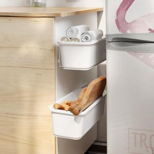 Wall-mounted Drawer-type Space-saving Kitchen Storage Box No Drilling Required