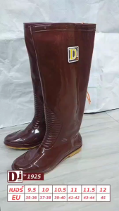 รองเท้าบูทยาวกันน้ำ สีน้ำตาล ความยาว 19นิ้ว รุ่น1925 รองเท้าบูททำนา ทำสวน