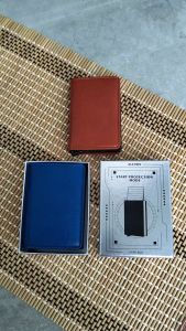 RFID Block Small But Big Capacity Card Holder With Aluminum Box Push Button And Cash Notes Pocket & Wallet Box OW5306-004