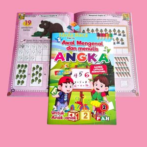 Buku Awal Mengenal Dan Menulis Angka Full Colour -PAH