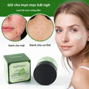 JoyPretty Thảo Dược Trị Mụn Mặt Kem Dành Cho Nữ Kiểm Soát Dầu Dưỡng Ẩm Loại Bỏ Vết Mụn Pockmark Mịn Chăm Sóc Da Mặt 50Ml