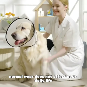PET VIGOR Pet Elizabeth Cone E Collar Adjustable Cover For Anti Scratch Licking Bite For Dogs & Cats
