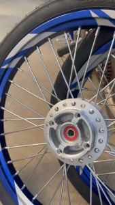 ชุดล้อพร้อมยาง ล้อเหล็ก ขนาด1.40-17 เวฟทุกรุ่น Wave110i Wave125i Wave125s Wave125บังลม ขึ้นซี่ลวด อัดบู้ช+ลูกปืน พร้อมยางนอก ขอบล้อพร้อมใช้ ล้อเวฟ