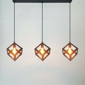 Lampu Gantung 3in1 /cabang 3 vintage Mini desain seri retro-decor kaffe -teras balkon motif bervariasi modern dan murah