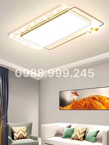 Đèn ốp trần led mẫu mới hiện đại dành cho phòng khách - phòng ngủ nhiều chế độ sáng tiện BH 24 tháng