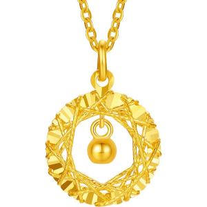 Sturdy 24k Gold Pendant Starcatcher Dream Catcher Design