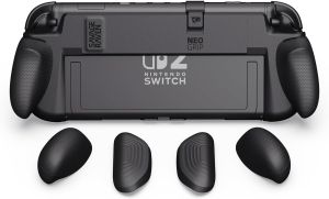Savage Raven by Skull & Co. NeoGrip: an Ergonomic Grip Hard Shell with Replaceable Grips [to Fit All Hands Sizes] for Switch2