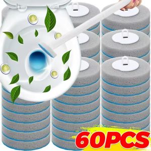 6/60x dùng một lần bàn chải bồn cầu wallmounted thiết bị nhà vệ sinh đầu thay thế dụng cụ vệ sinh bàn chải bồn cầu WC Kit Phụ kiện phòng tắm