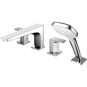 TOTO | Dual Handle Hot and Cold Water Tub Faucet with Pull Out Handheld Shower