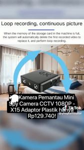 NO LIMIT XD Kamera CCTV Mini Sambung Ke HP Jarak Jauh Di Cas Tersembunyi Pemantau Spy Camera 1080p