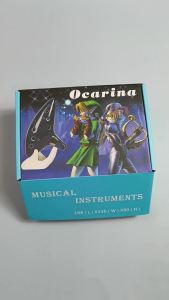 Ocarina Ceramic Legend Of 12 Holes Ceramic Alto C Ocarina Flute Blue Inspired Time Musical Instrument For Beginner Accessories