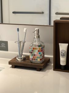 Mosaic Decorative Liquid Soap Dispenser Glass