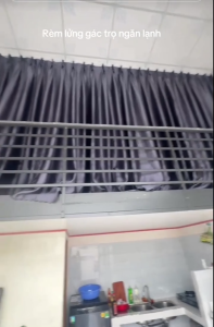 rèm cửa sổ- Rèm xếp ly móc treo không đục lỗ vải gấm dệt 3D- nếp sóng tự nhiên -rèm việt