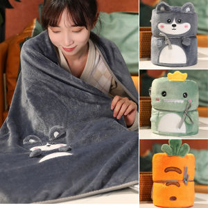 Blanket Microfiber Cartoon Coral Velvet Bedspread on The Bed Blankets&throws Sofa Cover Warm Camping Supplies Fluffy Quilt Kids