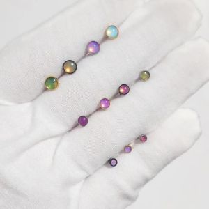 1PC Stainless Steel Flash Film Glitter Golden Flat Back Labret Stud Ear Tragus Cartilage Helix Earring Piercing Jewelry 20G