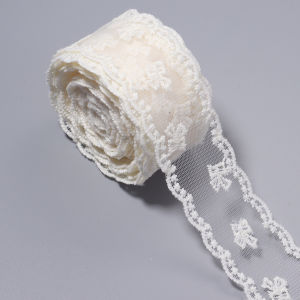 5Yards Lace Jacquard Embroidery Hollow Lace Ribbon DIY Bow Hair Accessories Flower Packaging Clothes Sewing Wedding Decor Ribbon