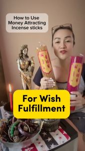 500PCS Pcs Chinese Incense Sticks Negative Energy Red Sticks Red And Gold Chinese Incense For Blessings