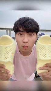 Dép nhựa dép tổ ong A1 đế dày (33- 35cm) mềm dẻo êm chân - Màu kem trắng