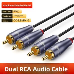 Choseal | Head Audio Cable 2 RCA Red White AV Signal Line