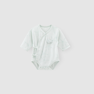 GURCOOC | Bodysuit Trẻ Sơ Sinh Phù Hợp Mùa Hè Dây Kéo Tay Ba Phân