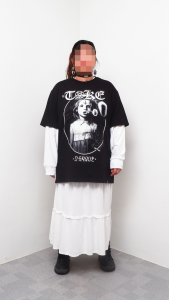 DGRAVE CREATIONS LETOKE II BLACK T-SHIRT