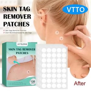 VTTO 120pc/box Warts Remover Patch Skin Tags Pimple Treatments Cream Hydrocolloid Gel Foot Corn Plaster Acne Warts Invisible Stickers