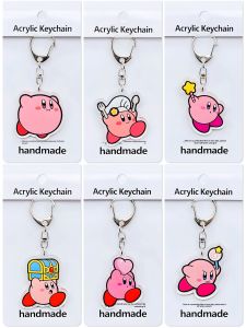 Buy 2 Get 1 Free Kirby Acrylic Keychain Lovely Pink Cute Pink Devil Pendant Bag Ornaments