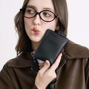 MINIBAG PU X STRAP 90 cm. กระเป๋าหนังจิ๋วพร้อมสายคล้องคอ ยาว 90 cm. (m.ma)