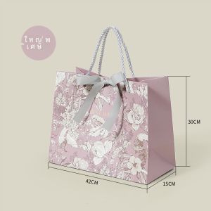 กระเป๋าผ้าถือของขวัญหรูหรา กระเป๋าใส่เสื้อผ้า กระเป๋าถือสำหรับร้านค้า กระเป๋าถือสำหรับการช้อปปิ้ง บรรจุภัณฑ์ของขวัญ กระเป๋าถือแบบพับได้