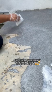 20L Epoxy color sand floor paint cat lantai simen High Gloss Paint Imitation Marble Texture For indoor and outdoor 环氧彩砂地坪漆