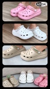 ADDA 59G01 รองเท้าแตะ ส้นตึก ส้นหนา ส้นสูง รองเท้าลำลอง สำหรับผู้หญิง รุ่น++59G01-w1++