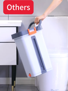 LOOLALA Upgrade 40cmLarge Flat Mop and Bucket System Wet and Dry Use Home Floor Cleaning System for All Floor Types and Windows