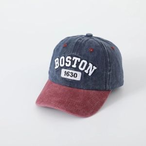 CAE - Topi Bisbol Anak Boston 1630 Denim Washed Kombinasi Baseball Hat Import