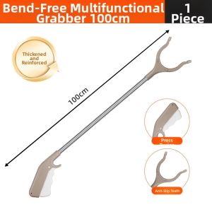 LECAN | Trash Pick-Up Tool Long Handle Easy Reach Garbage Clamps