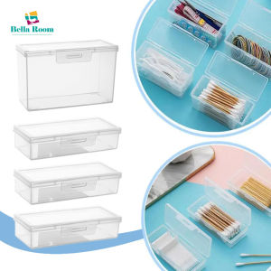1/3Pcs Portable Mini Transparent Plastic Storage Box with Buckle Travel Small Items Dustproof Strip Case for Toothpick Medicine