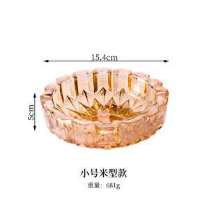 ที่เขี่ยบุหรี่สีทองไอเดียสร้างสรรค์สำหรับใช้ในบ้านห้องนั่งเล่นโต๊ะน้ำชาระดับสูงสำหรับสำนักงานที่เขี่ยบุหรี่แก้วขนาดใหญ่พิเศษหรูหราเบาๆระดับไฮเอนด์