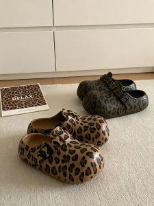 XIXITIAO | Fine Elegant Leopard Print Slip On Slippers for Women