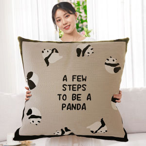 หมอนอิงขนาดใหญ่ หมอนอิงโซฟา หมอนอิงห้องนอน หมอนอิงห้องนั่งเล่น หมอนอิงผ้าฝ้าย หมอนอิงลายแพนด้าการ์ตูน หมอนอิงทรงกลมสำหรับทุกฤดูกาล