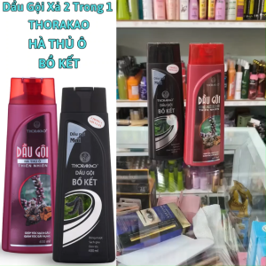 Dầu gội xả 2 trong 1 THORAKAO 400ml Hà thủ ô bồ kết