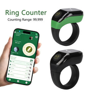 Smart Zikr Ring Counters OLED Digital Bluetooth App Tasbih Tally Counter for Muslims Prayer Time Vibration Reminder Alarm Clock