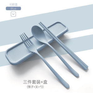 Idobe Wheat Straw Childrens Tableware Set Cute Cartoon Peppa Pig Dish Baby Bowl Spoon Anti-fall Thickened Durable Kids Dining Set