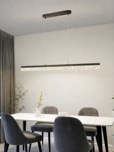 DGY | Elegant Minimalist Crystal Long Strip Chandelier 293K