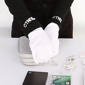 กระเป๋าจัดเก็บสายเคเบิล สองชั้น แบบพกพา กันน้ํา ขนาดใหญ่ สําหรับเดินทาง สําหรับจัดเก็บสายหูฟัง USB