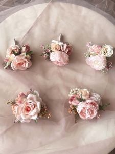 Vòng Tay Hoa Cưới Phong Cách Hàn Quốc Giả Mạo Cho Cô Dâu Và Phụ Nữ Đồng Hành Hoa Cài Áo Cho Bố Mẹ Phụ Kiện Tiệc Cưới