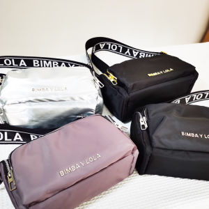 Classic Bimba Y Lola Nylon Camera Bag Small Square Crossbody Shoulder Bag For Women With Multiple Pockets